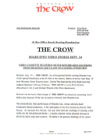 The Crow video press notes