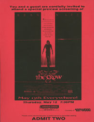 Crow press kit invitation
