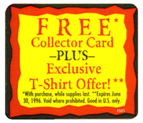 The Crow video offer sticker