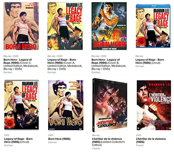 Legacy of Rage France and Germany DVD