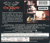 The Crow DIVX back cover