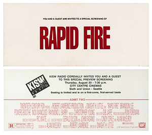 Rapid Fire screener ticket
